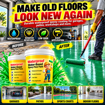 💯Waterproof Water-Based Epoxy Floor Paint